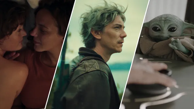 Stills uit de films Love Me Tender, Sukkwan Island en The Mandalorian & Grogu