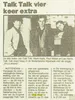 Artikel Talk Talk vier keer extra (uit: Het Vrije Volk 24/5/1984)