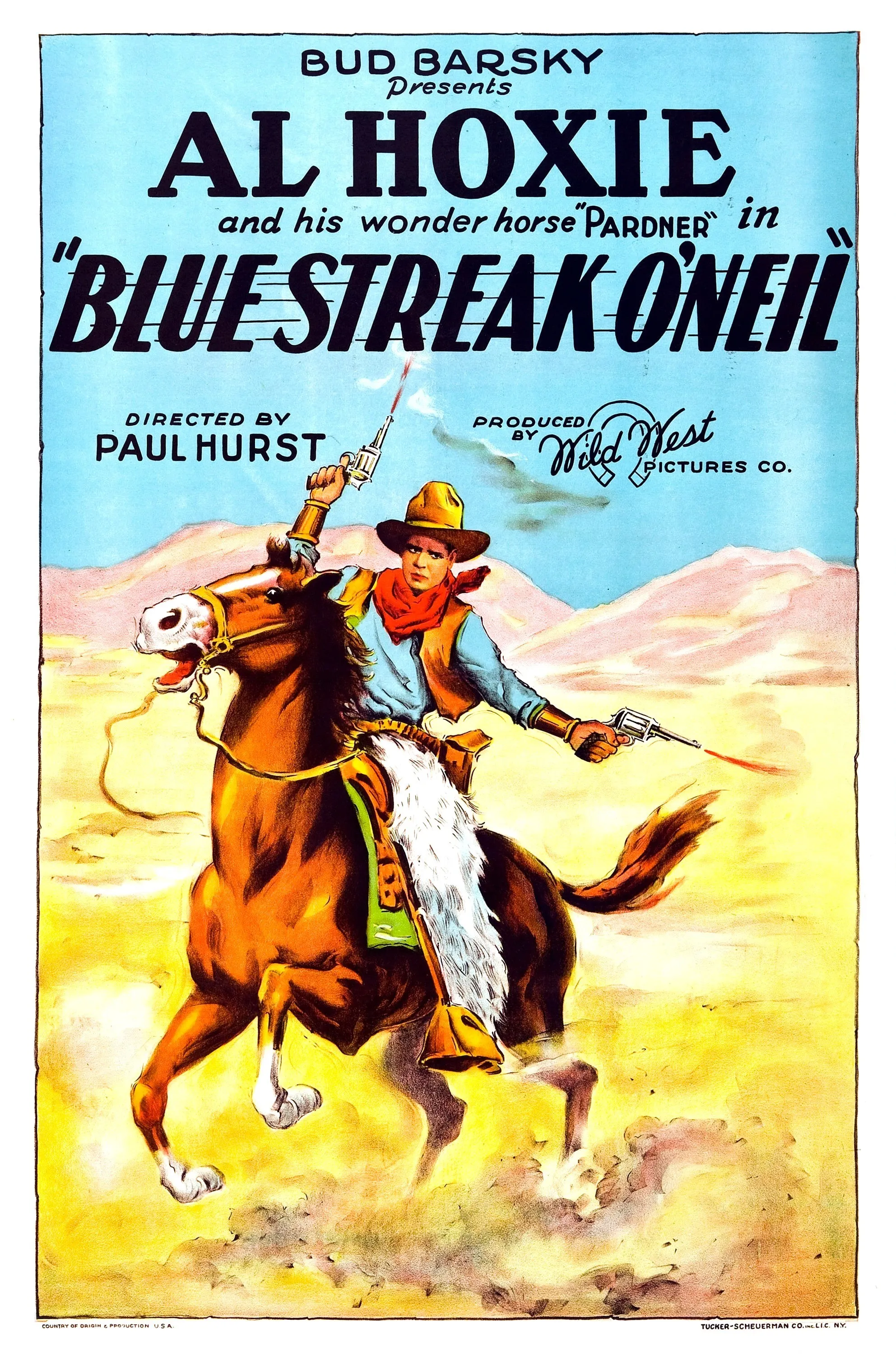 Blue Streak O'Neil poster
