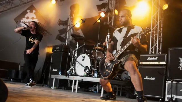 Trash Talk live op Lowlands 2012.