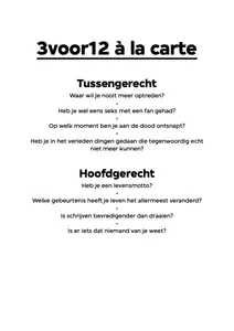 Joost van Bellen A La carte