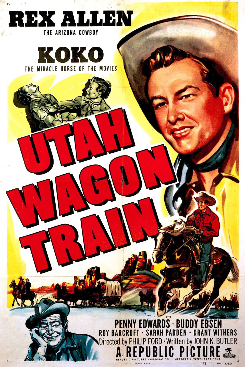 Utah Wagon Train poster