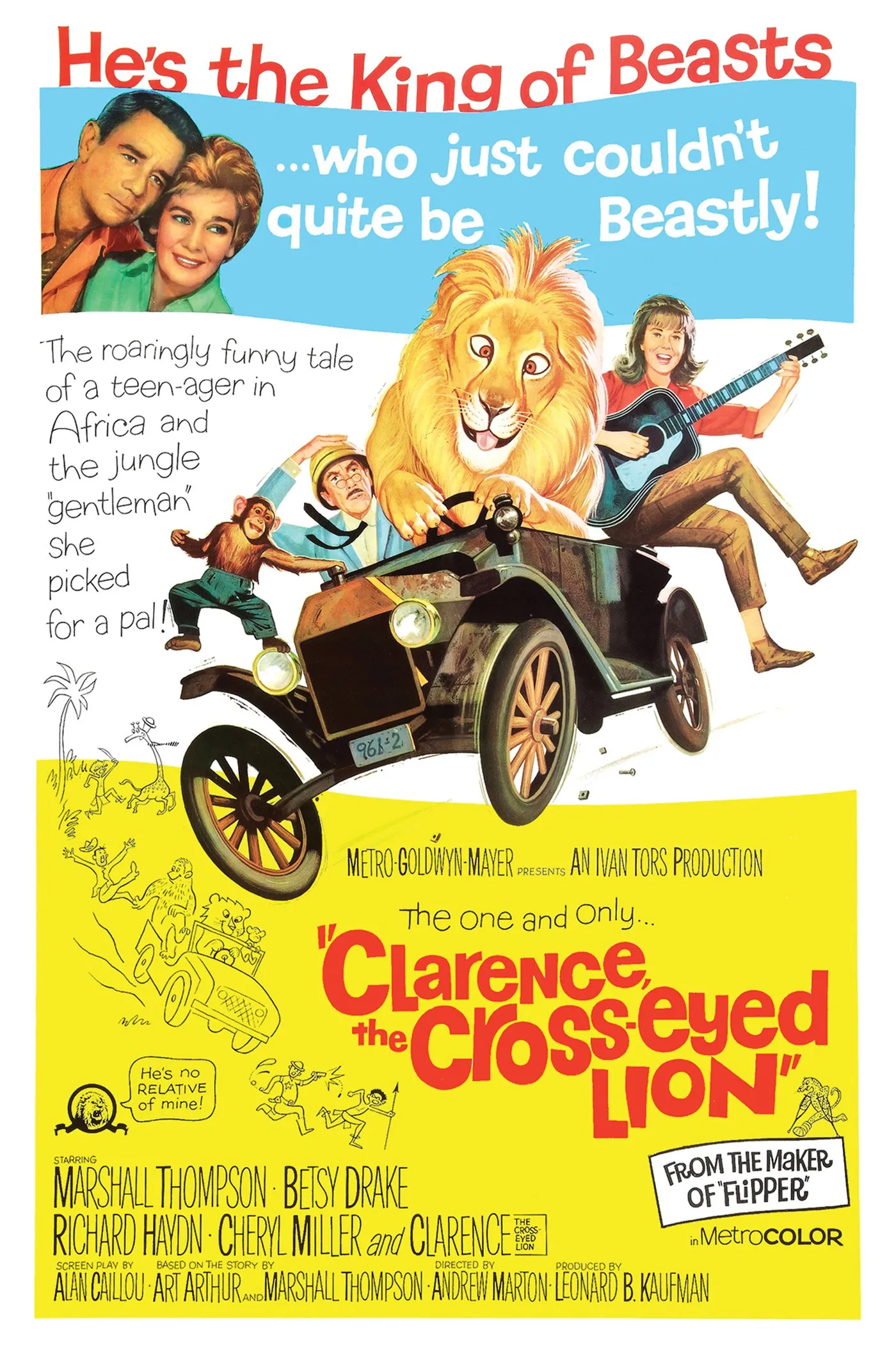 Clarence, The Cross-Eyed Lion poster