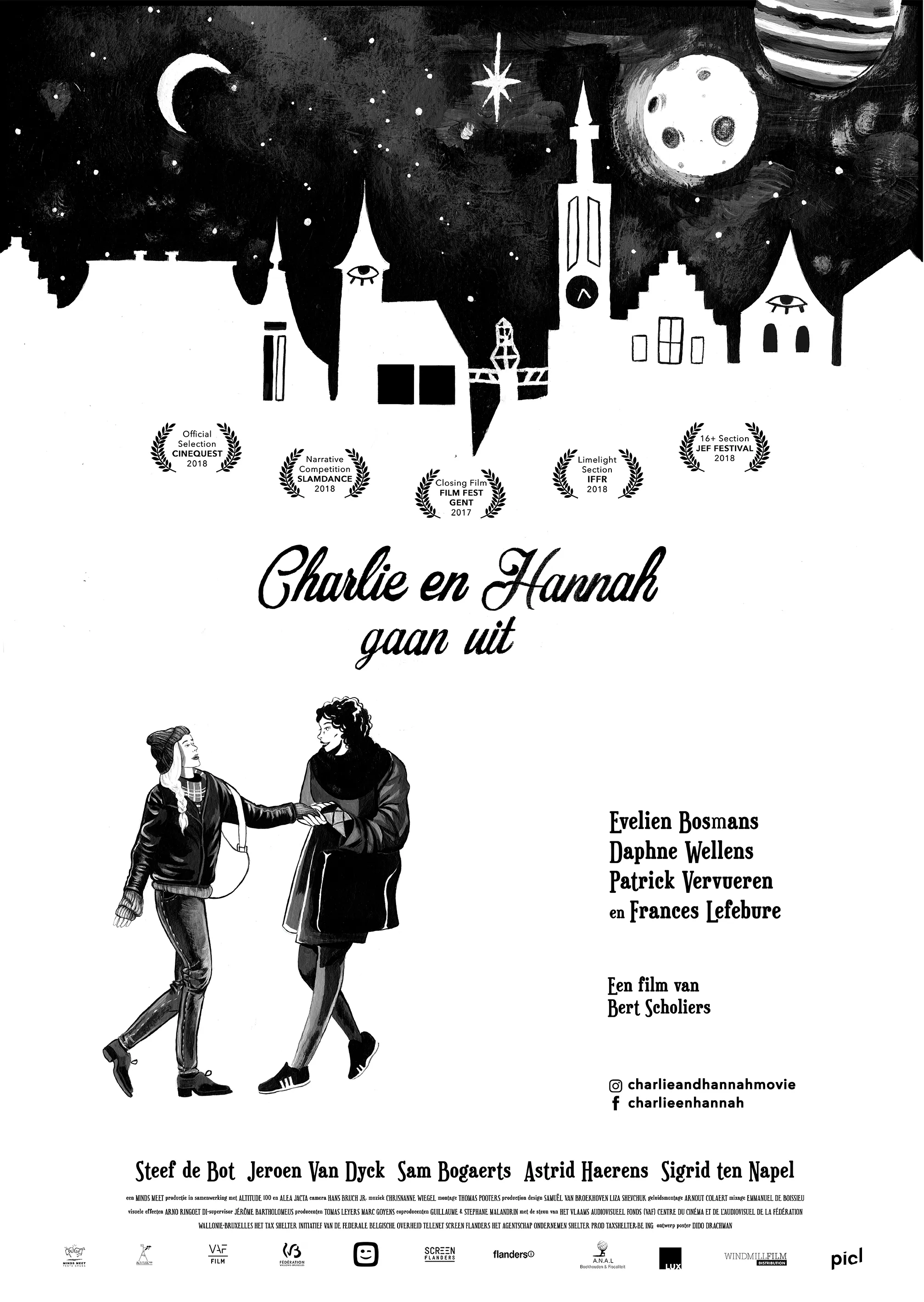 Charlie en Hannah gaan uit poster