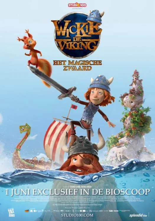 Wickie en het Magische Zwaard poster