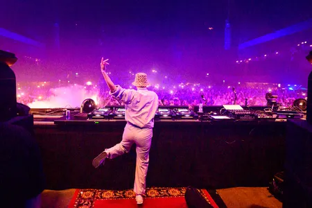 Nina Kraviz tijdens de Awakenings donderdag op ADE21