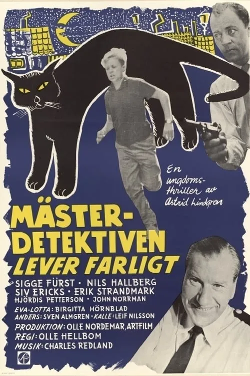 Mästerdetektiven Blomquist lever farligt poster