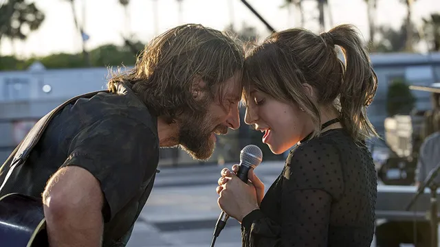 De beide hoofdrolspelers van de film  A star is born