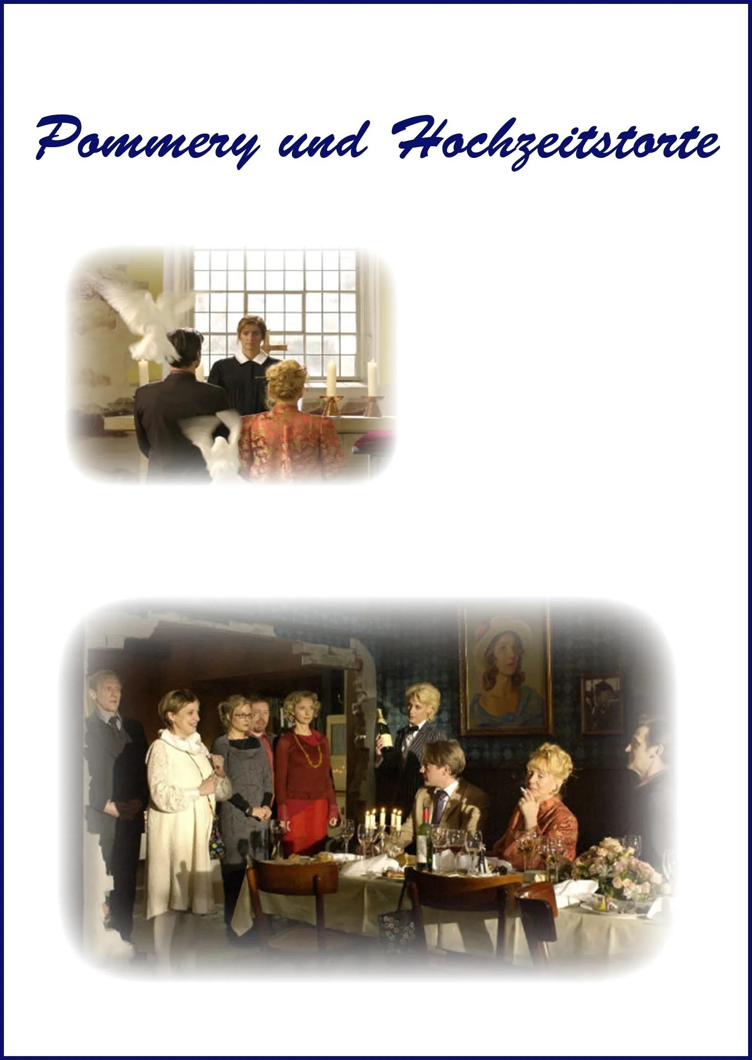 Pommery und Hochzeitstorte poster
