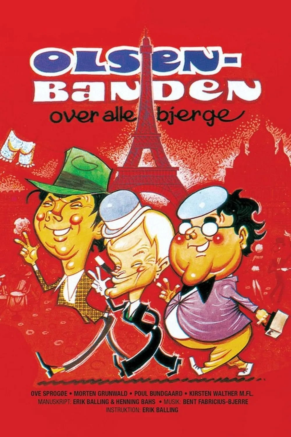Olsen-banden flugt over alle bjerge poster