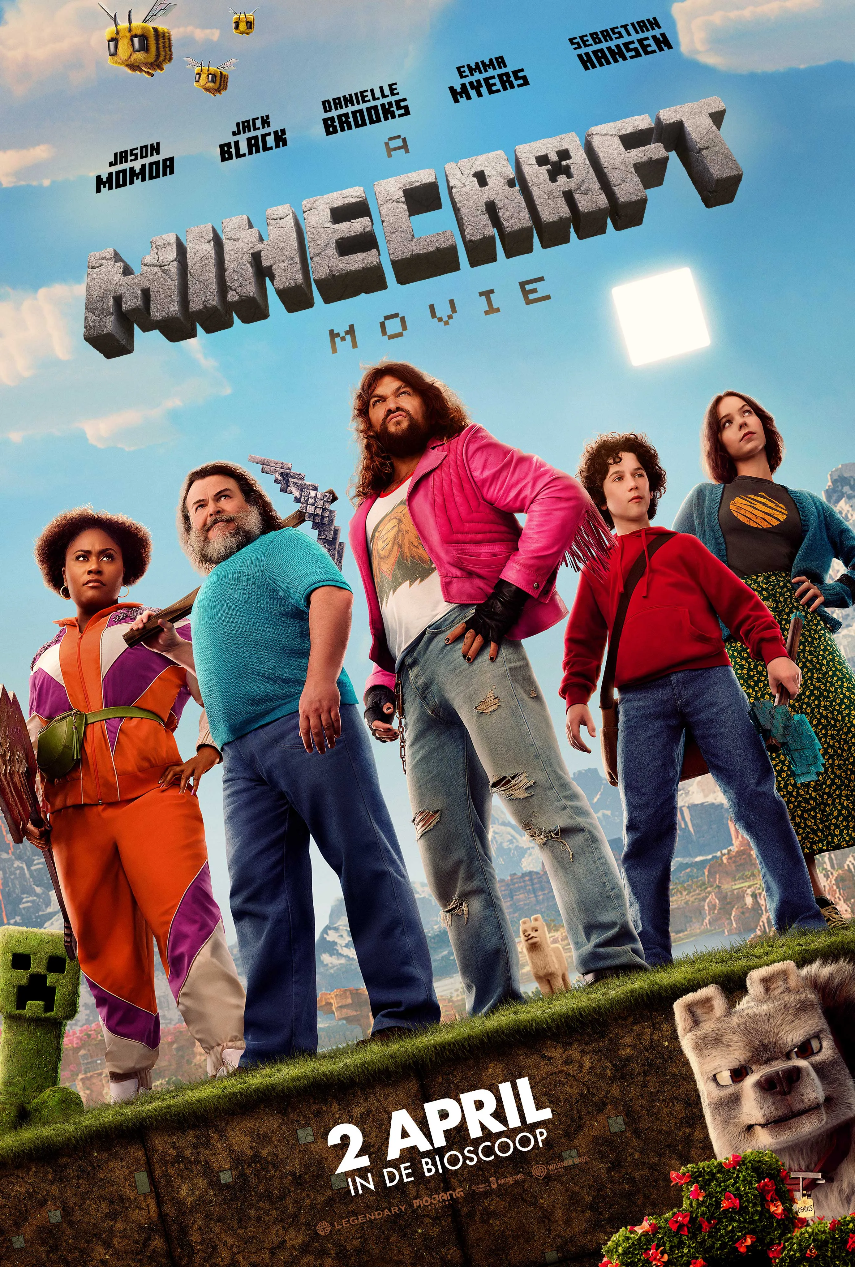 A Minecraft Movie poster