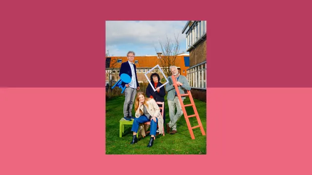 Portretfoto van Marc Josten, Sara Visser, Ida Does en Jeroen Smit.