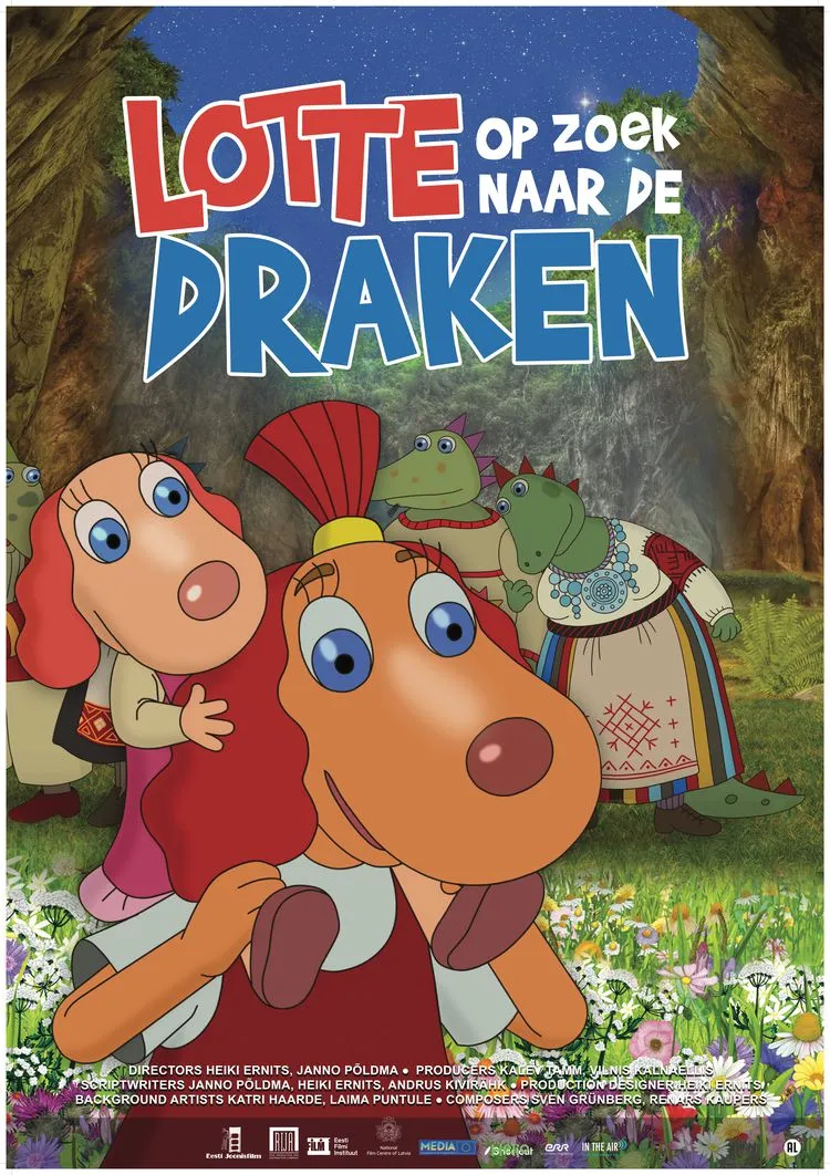 Lotte op zoek naar de draken poster
