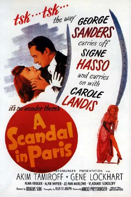 A scandal in Paris poster