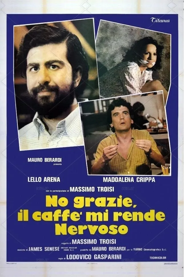 No grazie il caffè mi rende nervoso poster