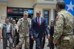 Opening van een Turkse militaire basis in Mogadishu in 2017- een van de grootste Turkse militaire bases buiten de eigen landsgrenzen