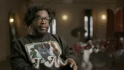 Still uit 'We Want the Funk': Questlove, drummer, platenproducer en dj
