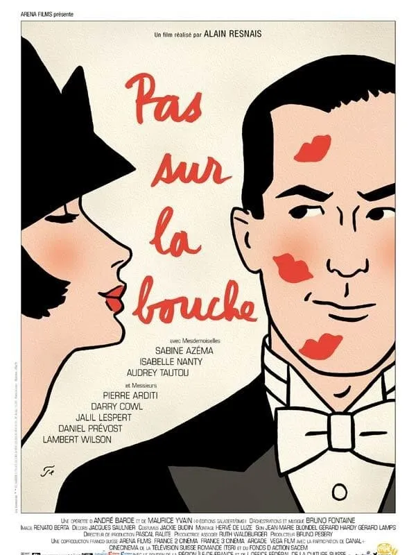 Pas sur la bouche poster