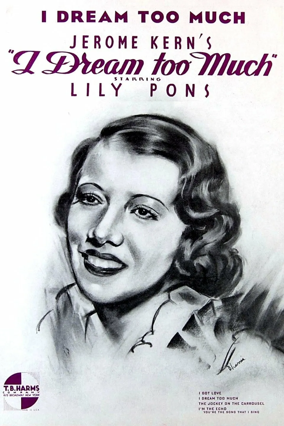 I Dream Too Much poster