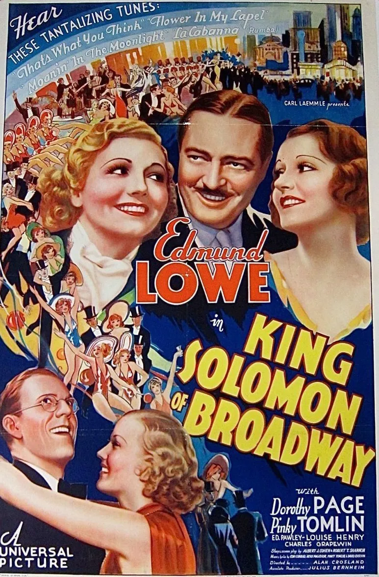 King Solomon of Broadway poster