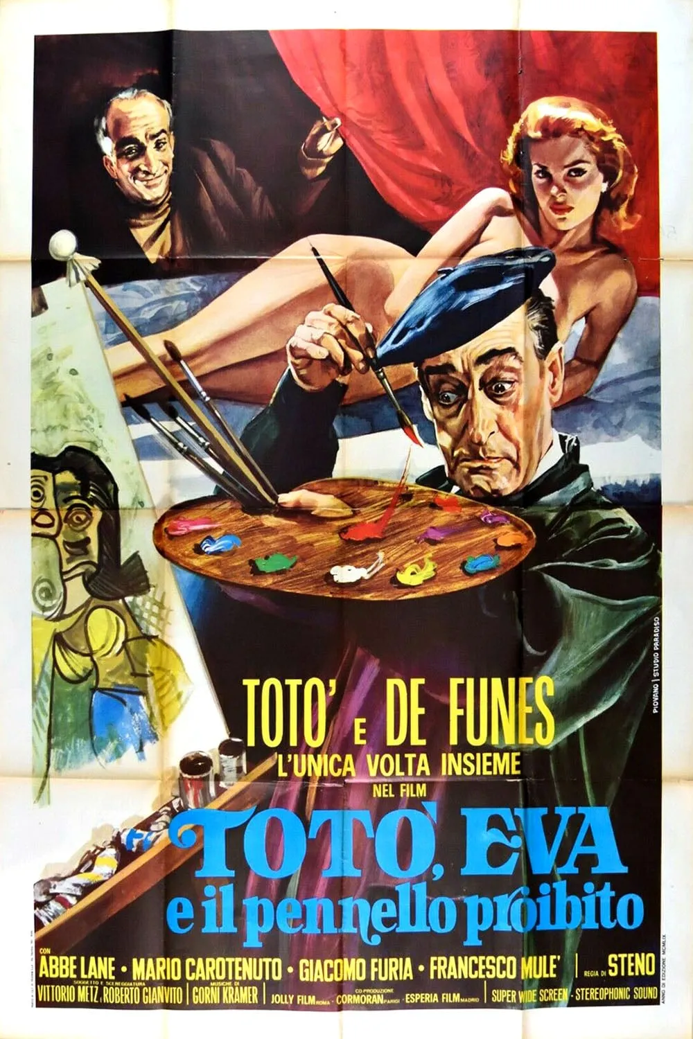 Totò, Eva e il pennello proibito poster