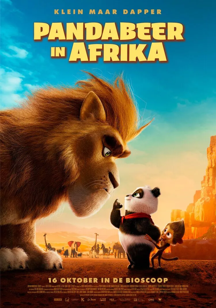 Pandabeer in Afrika poster