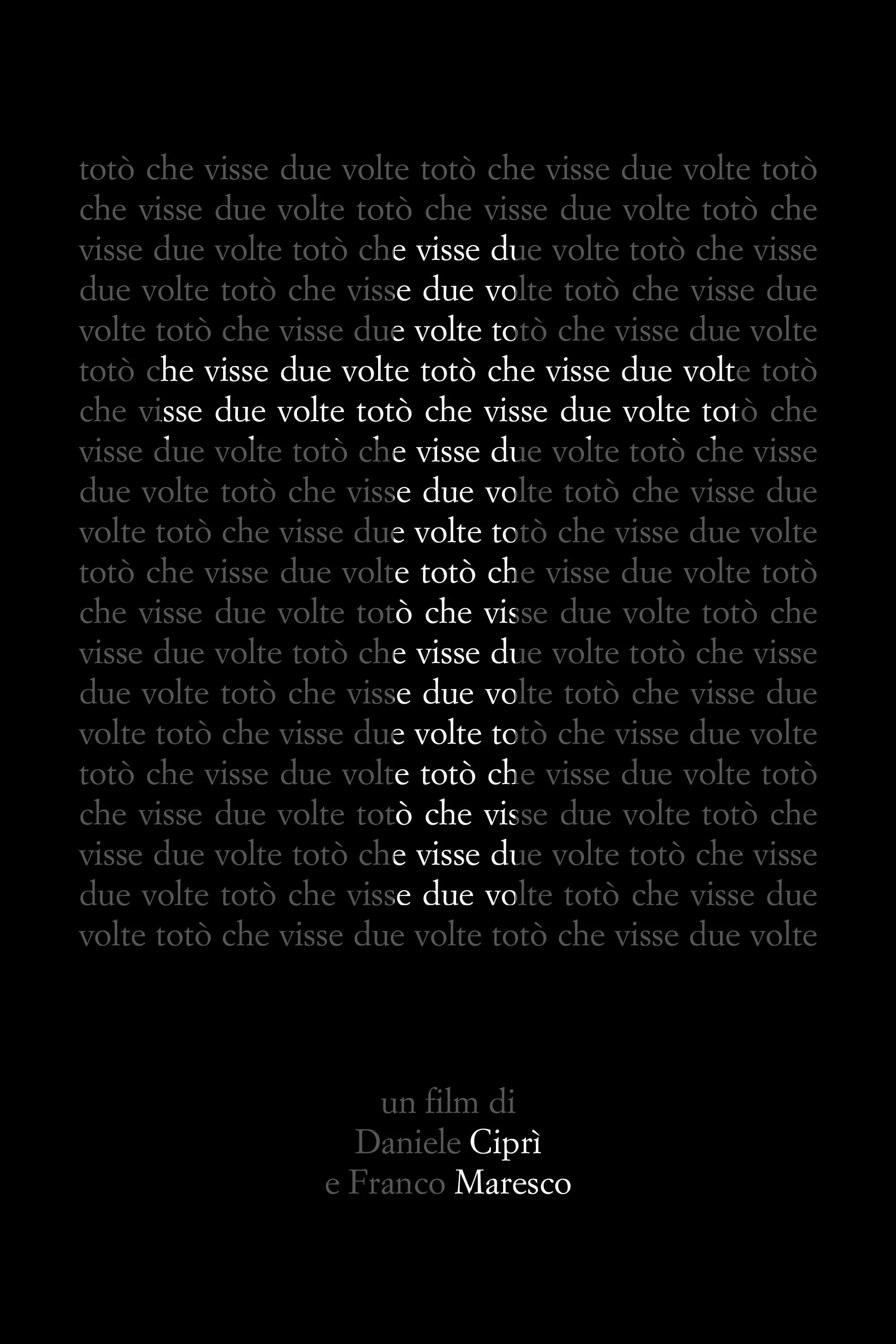 Toto che visse due volte poster