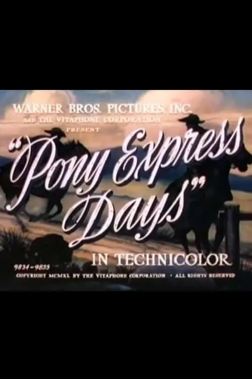 Pony Express Days poster