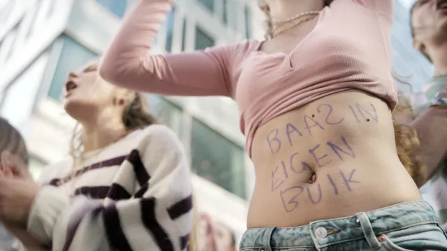 protest Baas in eigen buik