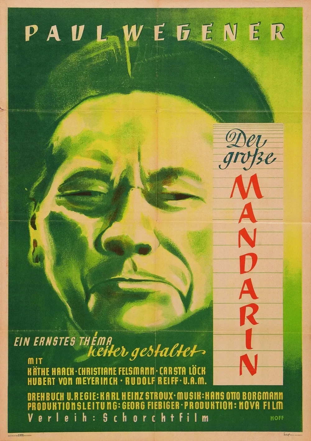 Der große Mandarin poster