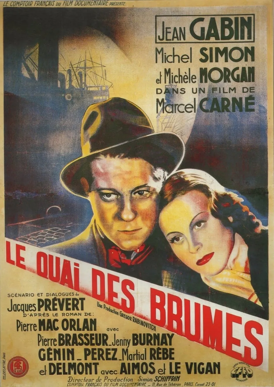 Le quai des brumes poster