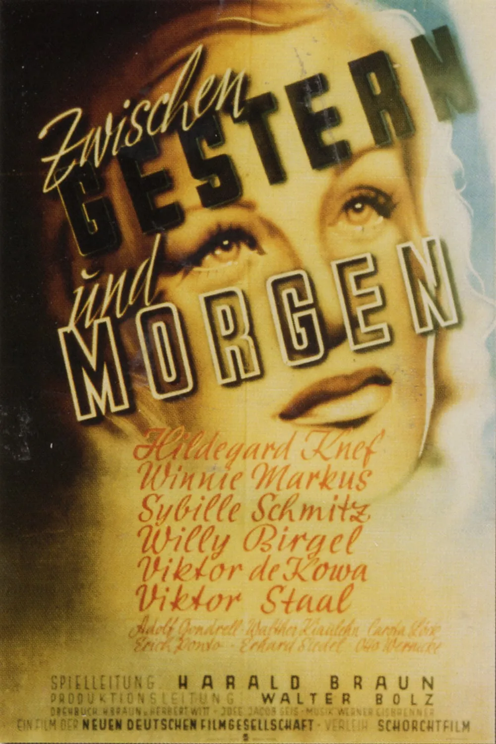 Zwischen Gestern und Morgen poster