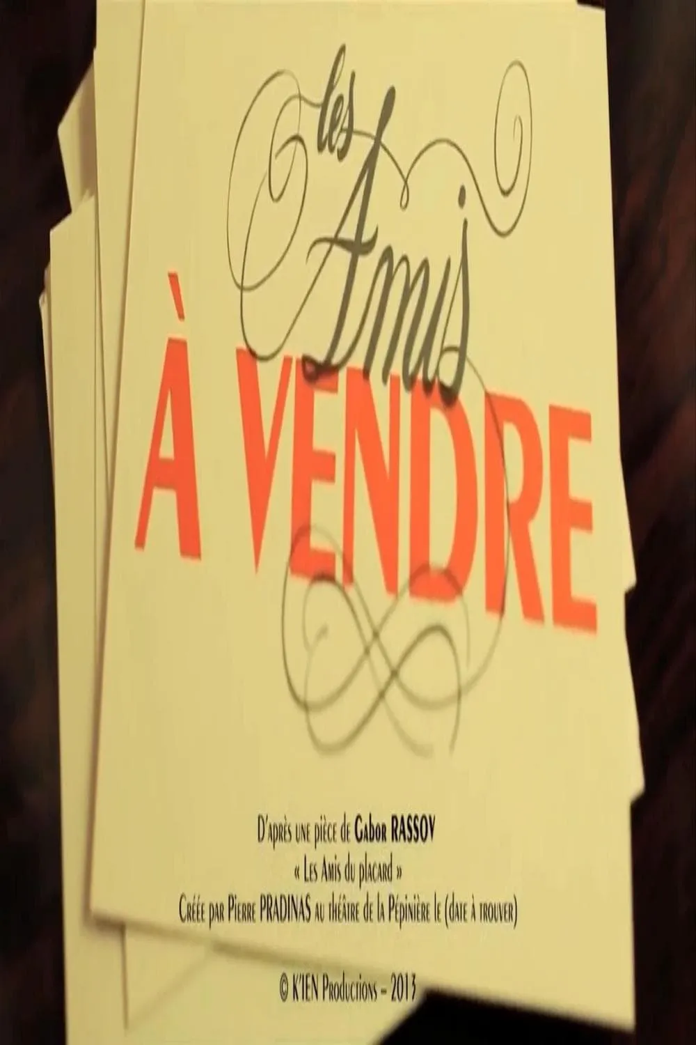 Les amis a vendre poster