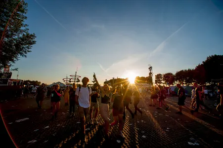 Sunset over Lowlands 2018
