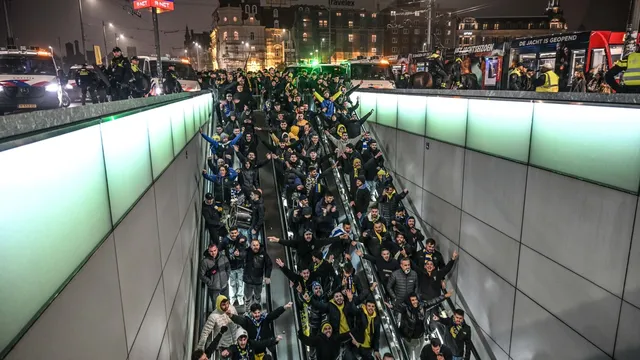 de nacht na de wedstrijd Ajax - Maccabi Tel Aviv