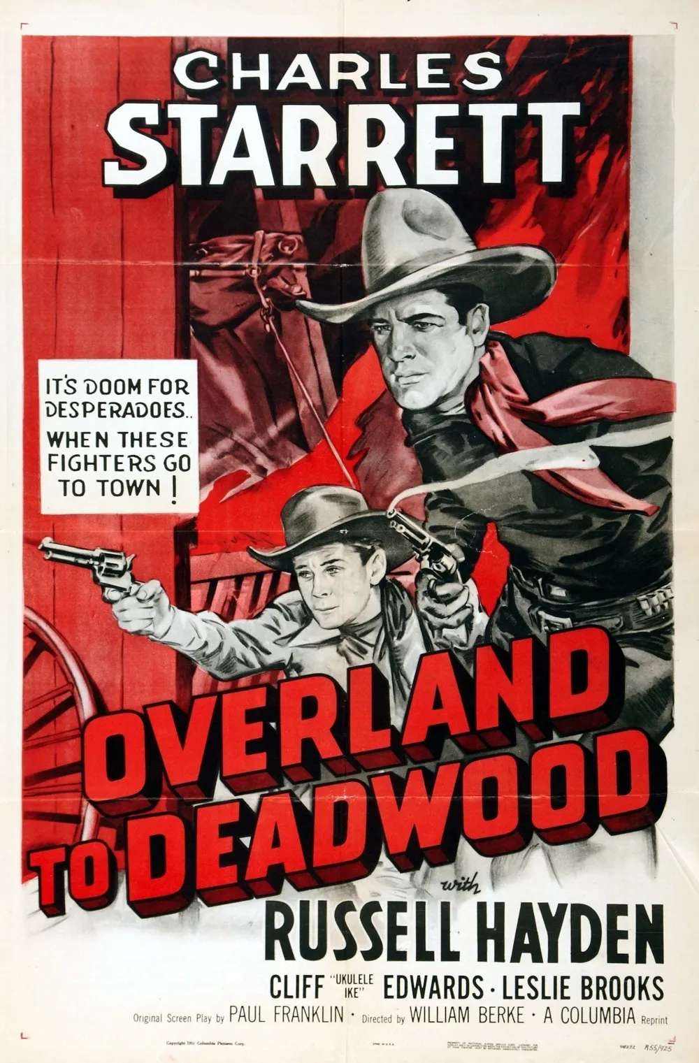 Overland to Deadwood poster