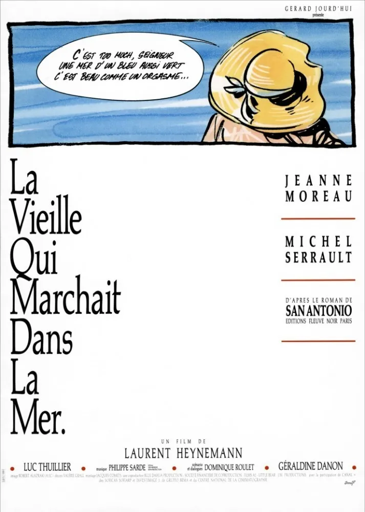 La vieille qui marchait dans la mer poster