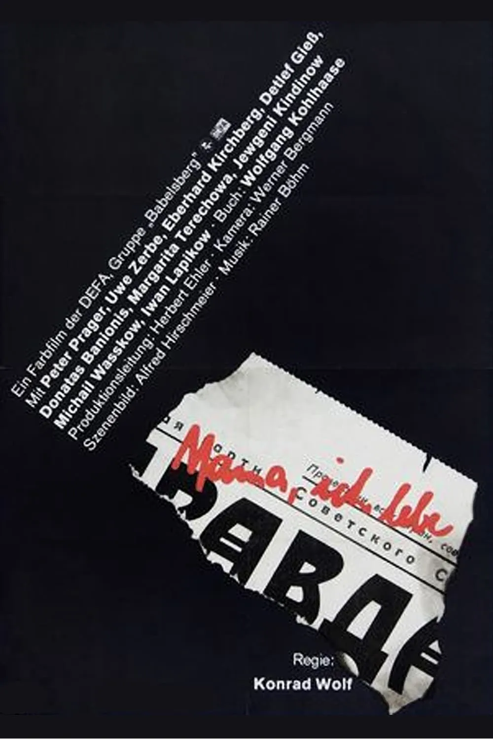 Mama, ich lebe poster