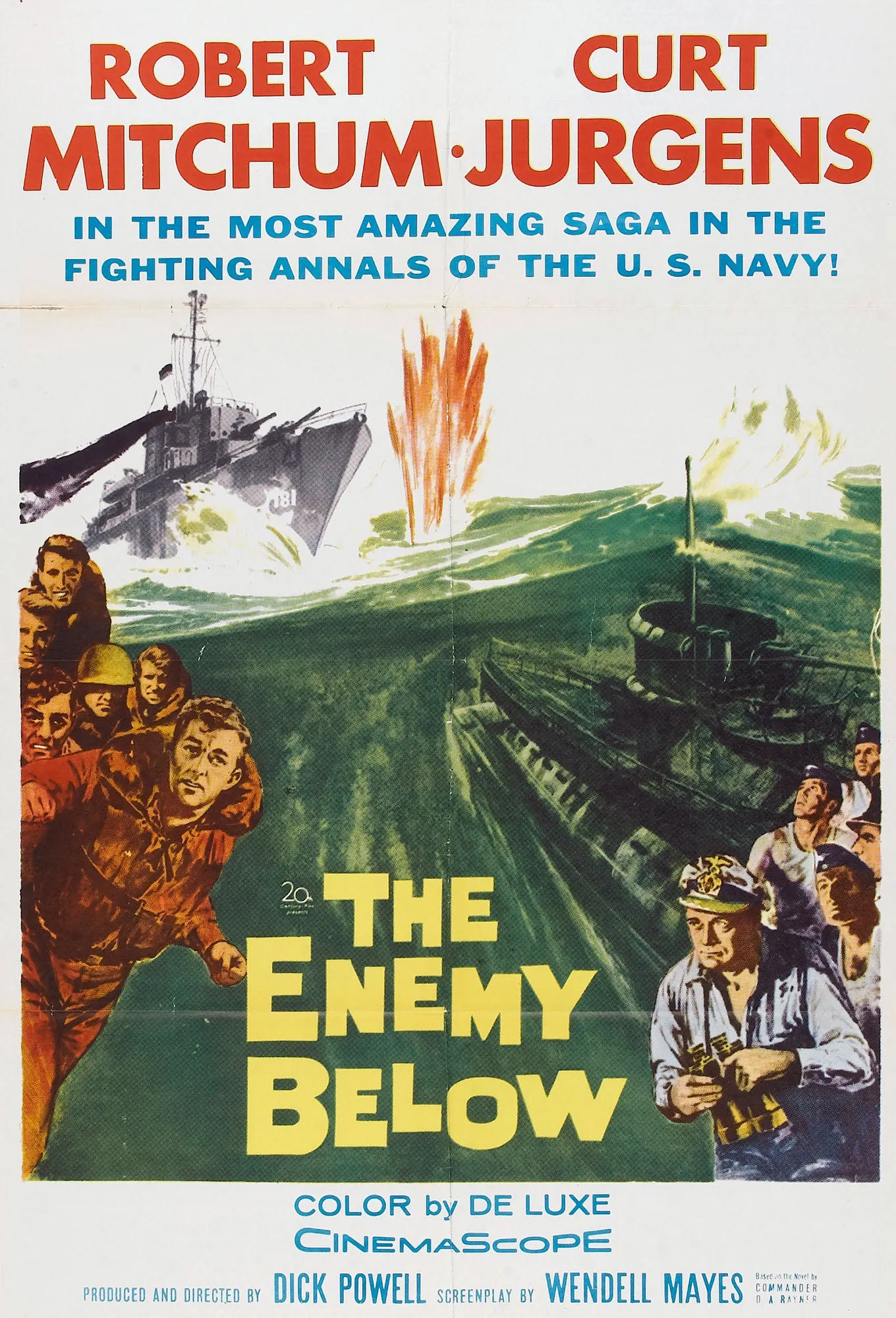 The Enemy Below poster