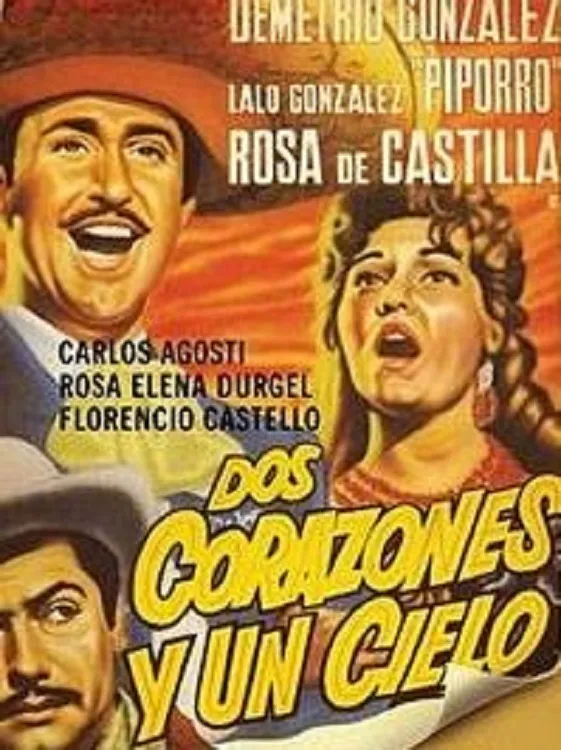 Dos corazones y un cielo poster