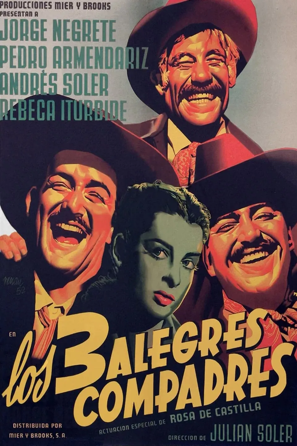 Los Tres alegres compadres poster