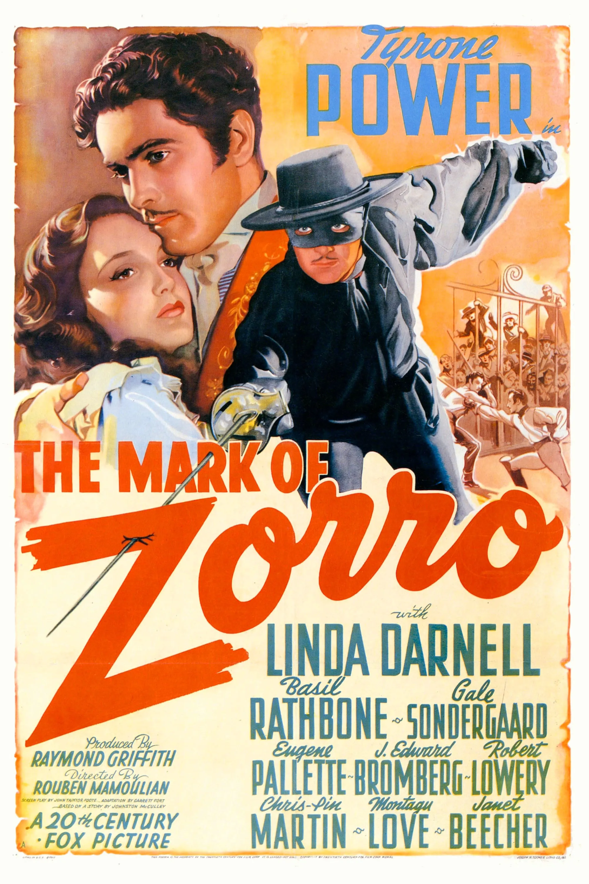 The mark of Zorro poster