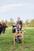 Boer Bert en Bibi zijn in het weiland