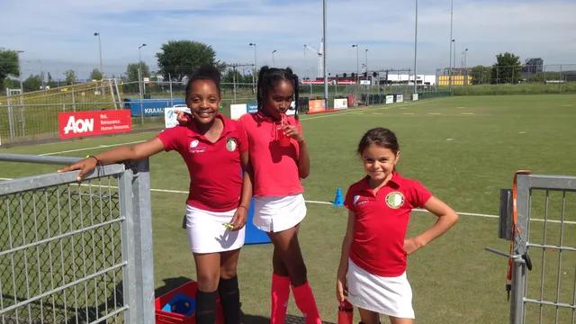 Hockeysters van Hockeyclub Feijenoord uit Rotterdam