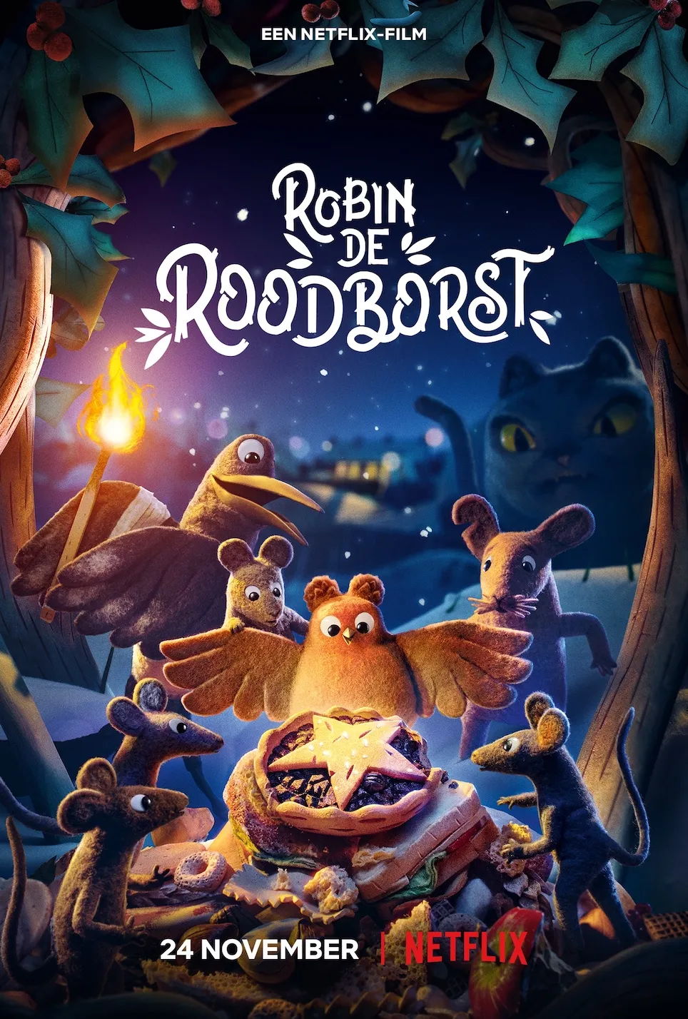 Robin de roodborst poster