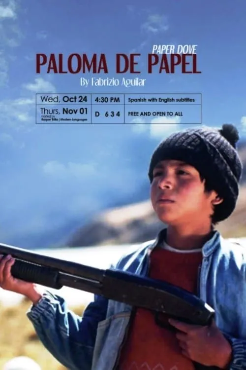 Paloma de papel poster