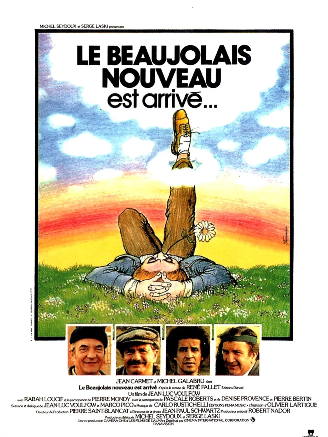 Le Beaujolais nouveau est arrivé poster