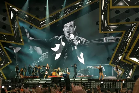 Robbie Williams in het Goffertpark Nijmegen 2017