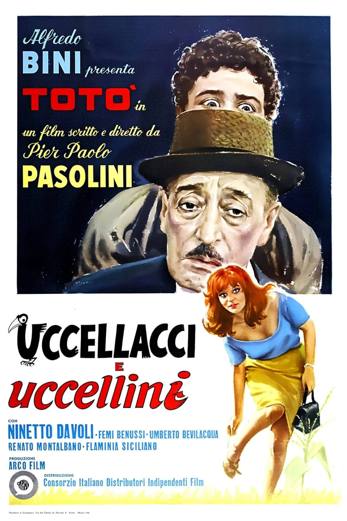 Uccellacci e uccellini poster