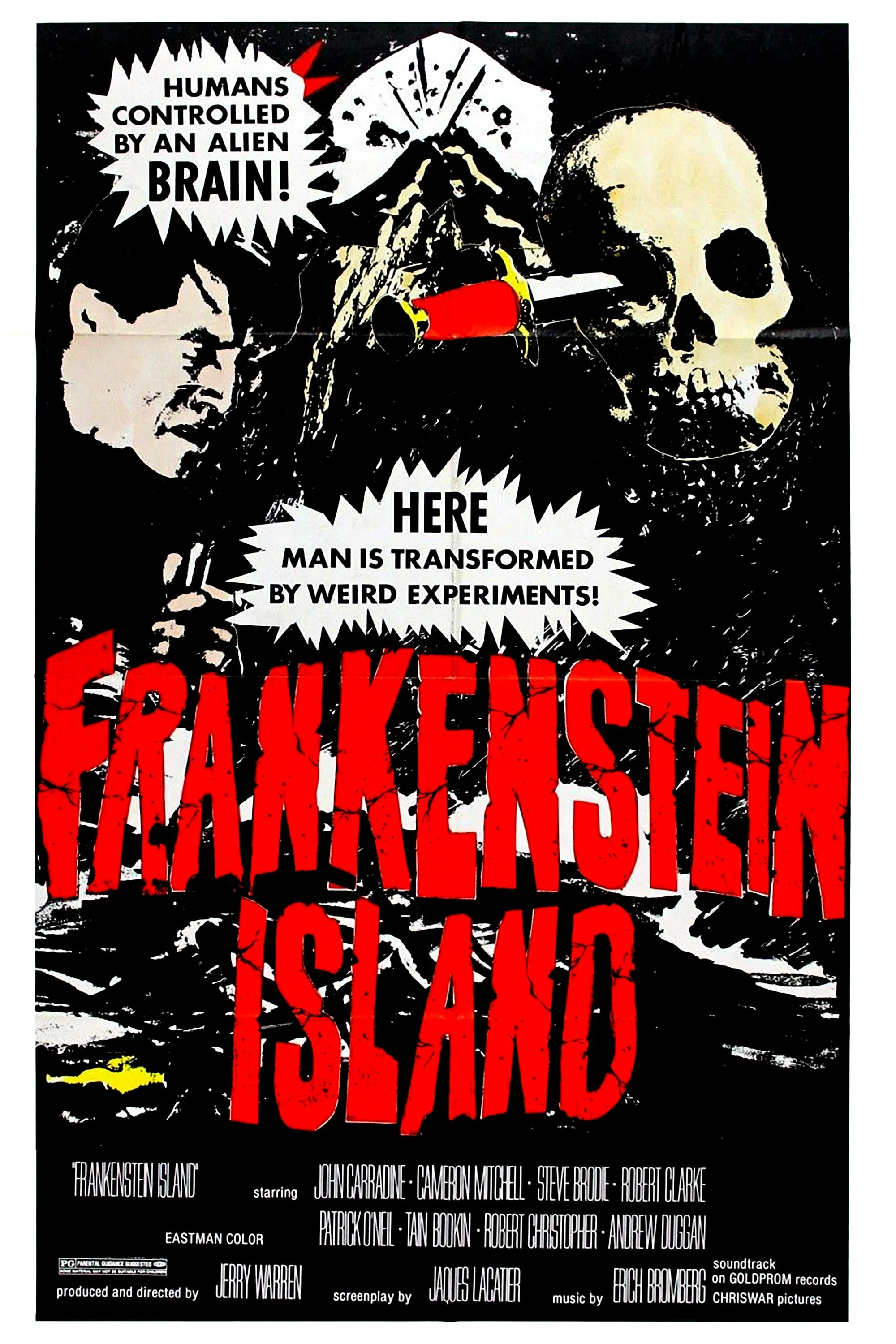 Frankenstein Island poster